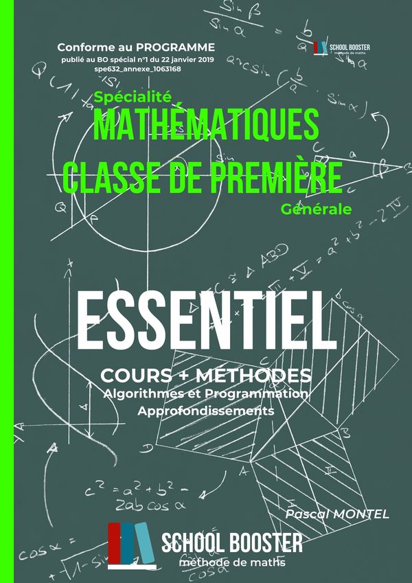 Couverture — ESSENTIEL — Mathématiques - Classe de 1re