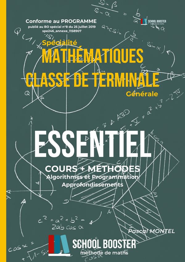 Couverture — ESSENTIEL — Mathématiques - Classe de Terminale