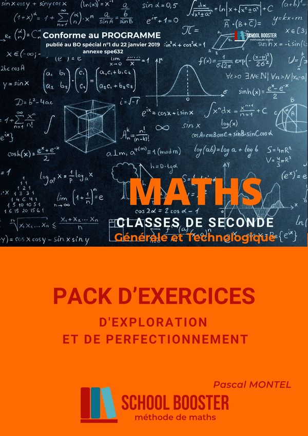 Couverture — PACK D'EXERCICES — Mathématiques - Classe de 2de