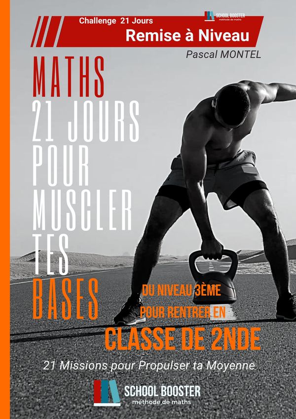 Couverture — MATHS — 21 JOURS POUR MUSCLER TES BASES — Entrée en 2de